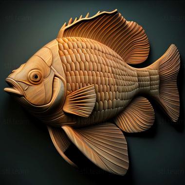 3D model Tilapia fish (STL)